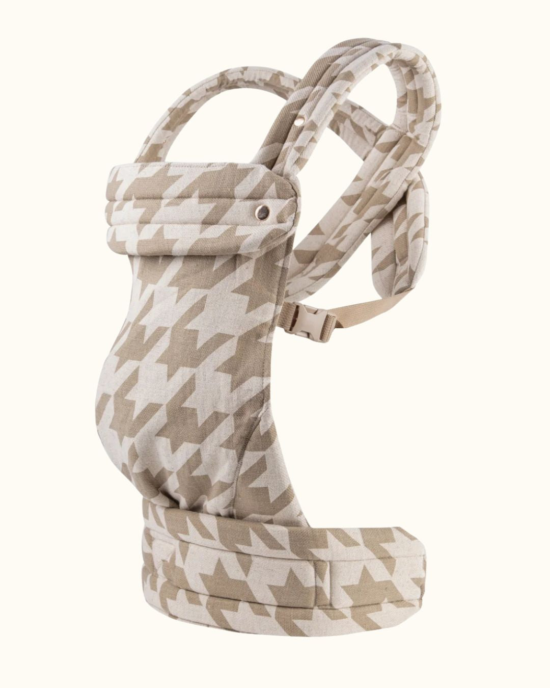 Houndstooth Ergonomic  Baby Carrier | Khaki
