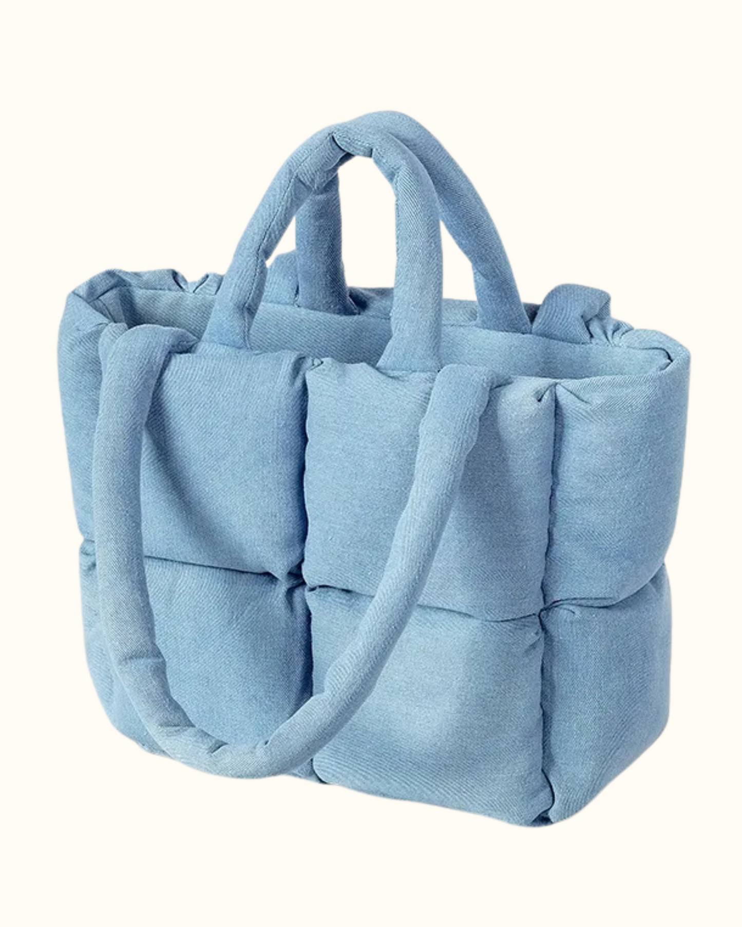 The Luxe Quilt Tote | Mom Handbag | Black