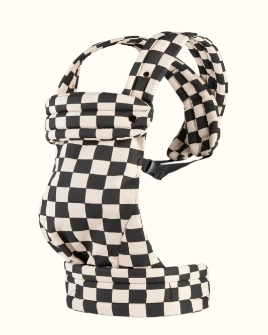 Classic Chess Ergonomic Baby Carrier | Black & white
